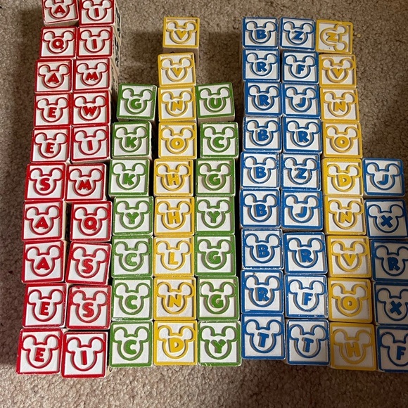 Disney Mickey & Friends Alphabet & Number Blocks (99 total) - Picture 1 of 6